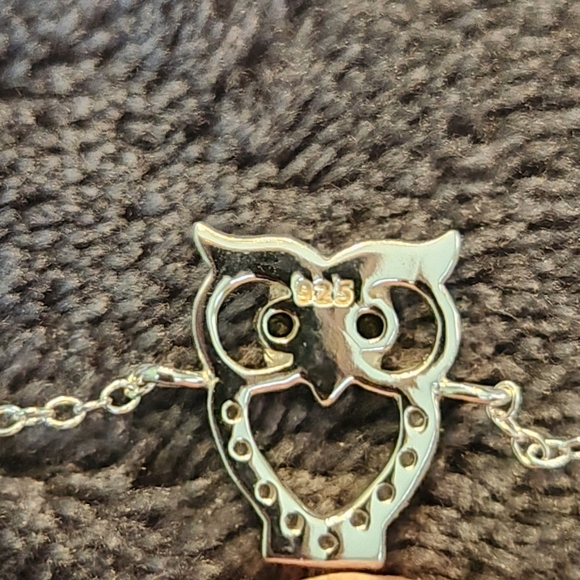 Kids Sterling Silver Owl Bracelet 7" - Picture 6 of 6